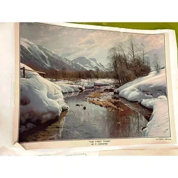 Antique Sweden Artbook 1912 Anders Rare Art Reprint 16"x 11" - Picture 9 of 13